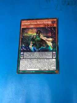 YUGIOH Secret Rare Superheavy Samurai Prodigy Wakaushi MP24-EN076 1st Edition - Image 1