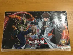 YUGIOH Konami Official 2017 Yugi & Kaiba MCM Con Exclusive Playmat SEALED - Image 1