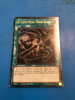YUGIOH Ultra Rare Sky Striker Mecha - Widow Anchor MP19-EN264 1st Edition - Image 1