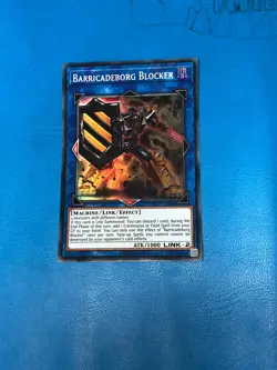 YUGIOH Super Rare Barricadeborg Blocker OP15-EN006 - Image 1