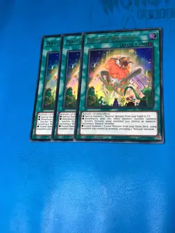 YUGIOH 3x Ultra Rare Naturia Blessing MP23-EN204 1st Edition - Image 1