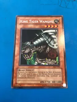YUGIOH Rare King Tiger Wanghu PGD-004 - Image 1