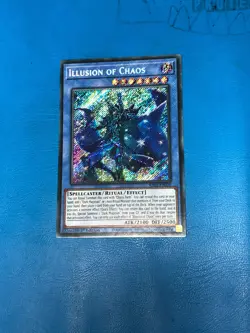 YUGIOH Secret Rare Illusion Of Chaos RA02-EN020 1st Edition - Image 1