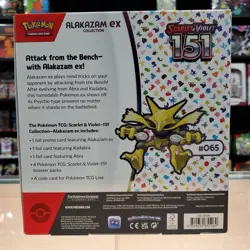 TCG Scarlet & Violet Pokemon 151 Alakazam ex Collection Box Sealed NEW - Image 2