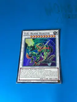 YUGIOH Super Rare T.G. Blade Blaster LC5D-EN215 1st Edition - Image 1