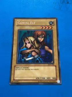 YUGIOH Secret Rare Gemini Elf LON-000 - Image 1