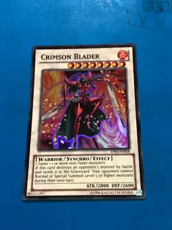 YUGIOH Super Rare Crimson Blader AP04-EN008 - Image 1