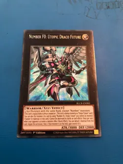 YUGIOH Secret Rare Number F0: Utopic Draco Future BLCR-EN085 1st Edition - Image 1