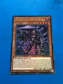YUGIOH Ultra Rare Scareclaw Reichheart DIFO-EN012 1st Edition - Image 1