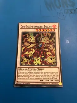 YUGIOH Super Rare Odd-Eyes Meteorburst Dragon PEVO-EN032 1st Edition - Image 1