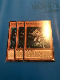 YUGIOH 3x Super Rare Subterror Nemesis Archer OP11-EN005 - Image 1