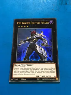 YUGIOH Ultra Rare Evilswarm Exciton Knight BLLR-EN068 1st Edition - Image 1