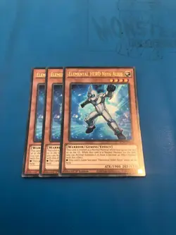 YUGIOH 3x Ultra Rare Elemental Hero Neos Alius BLAR-EN053 1st Edition - Image 1