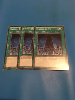 YUGIOH 3x Common System Down Mixed Sets - Image 1
