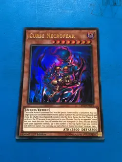 YUGIOH Ultra Rare Curse Necrofear LED5-EN001 1st Edition - Image 1