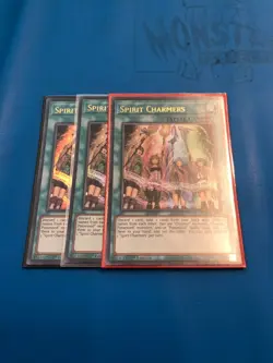 YUGIOH 3x Ultra Rare Spirit Charmers SDCH-EN041 1st Edition - Image 1