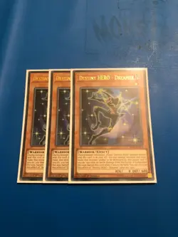 YUGIOH 3x Ultra Rare Destiny Hero - Dreamer BLLR-EN024 1st Edition - Image 1