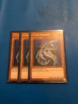 YUGIOH 3x Ultra Rare Cyber Dragon BLRR-EN048/LCGX-EN175 1st Edition - Image 1