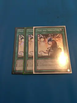 YUGIOH 3x Secret Rare Trial And Tribulation GAOV-EN087 - Image 1