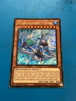 YUGIOH Secret Rare Floowandereeze & Snowl BODE-EN012 1st Edition - Image 1