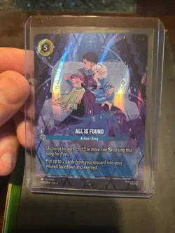Disney Lorcana All Is Found Enchanted Foil Action Song 220/204 - Image 1