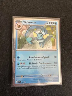 VAPOREON SVP 168 COSMO HOLO CARTA POKEMON ITA PROMO - Image 1