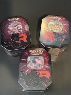 Pokemon TCG Destined Rivals Team Rocket Tin Sealed New - Image 1