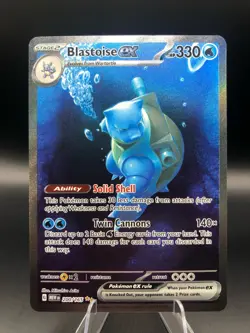 Pokemon TCG Blastoise ex 200/165 Scarlet & Violet 151 Special Rare English EN - Image 1