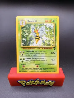 Beedrill - 21/130 - Pokemon Base Set 2 Rare Card WOTC LP - Image 1