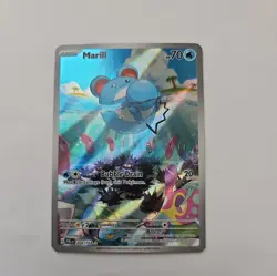 Pokemon TCG Marill Paldea Evolved Holo Card 204/193 Illustration Rare NM - Image 1