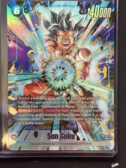 Son Goku FB09-037 Alternate Art Dual Evolution Dragon Ball Card English Fusion - Image 1