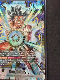 Son Goku FB09-037 Alternate Art Dual Evolution Dragon Ball Card English Fusion - Image 3