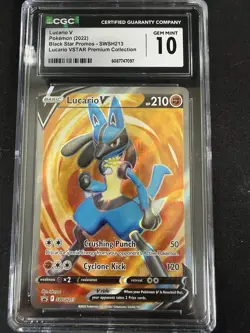 Lucario V SWSH213 SWSH: Sword & Shield Promo Cards Holo - Image 1