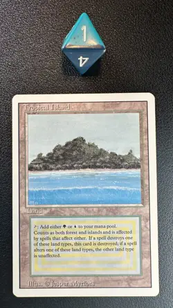 MTG Tropical Island Revised English Near Mint - Image 1