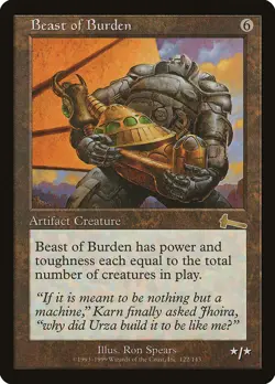 MTG Beast of Burden - Urza's Legacy #122 - Image 1