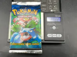 HEAVY 21.2g 1999 Pokemon Base Set Unlimited Booster Pack Venusaur Art NEW SEALED - Image 1