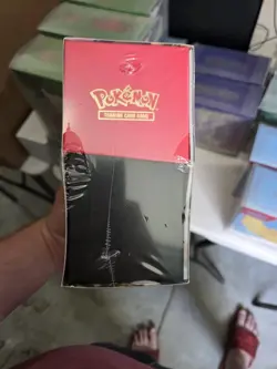 Pokemon Scarlet and Violet Base Elite Trainer Box Koraidon ETB Tear - Image 3