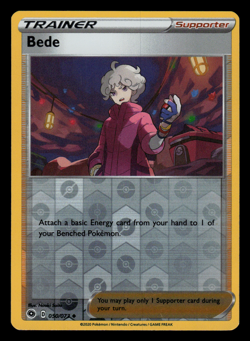 Pokemon Card - SWSH - Champion's Path Bede 050/073 Reverse Holo - NM - Image 1
