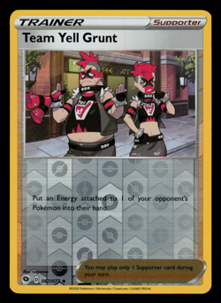 Pokemon Card - SWSH - Champion's Path Team Yell Grunt 067/073 Reverse Holo - NM - Image 1