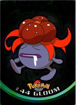 1999 Topps Pokemon TV Animation Edition Series 1 #44 Gloom Blue Topps Logo Foil - Image 1