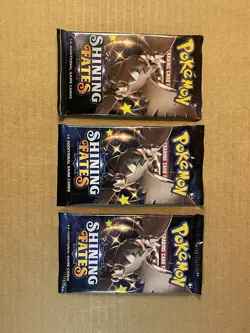3x Pokemon Shining Fates Booster Pack 3 NEW FACTORY SEALED - Image 1