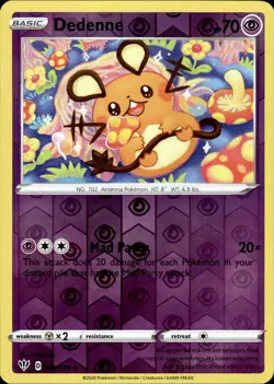 DEDENNE 078/189 UNCOMMON DARKNESS ABLAZE POKEMON REVERSE HOLO NM - Image 1
