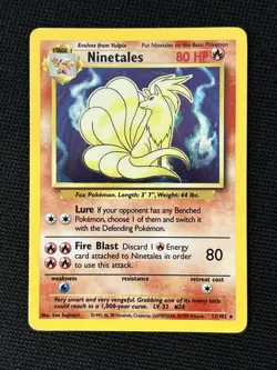 Pokemon Ninetales 12/102 Base Set Holo *Near Mint* - Image 1