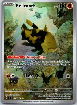 Relicanth 173/162 Illustration Rare Temporal Forces NM - Image 1
