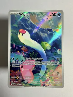 Pokemon TCG Wiglett Scarlet & Violet 206/198 Illustration Rare Holo - Image 1
