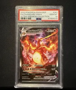 The Pokemon Company PSA 10 Charizard VMAX Holo Promo SWSH Sword & Shield SWSH261 - Image 1