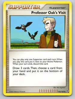 Pokemon Professor Oak's Visit 122/132 Uncommon Secret Wonders NM - Image 1