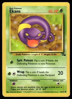 Ekans 46/62 - Fossil - Unlimited Common LP - Image 1