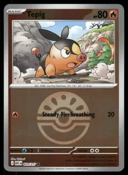 Tepig (Friend Ball) 029/217 - Ascended Heroes - Reverse Holo Common NM - Image 1