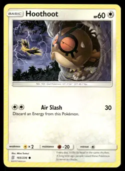 Hoothoot 165/236 - Unified Minds - Common NM - Image 1